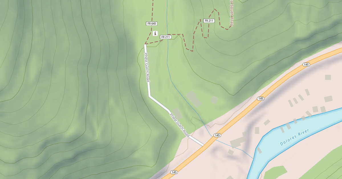 Map preview of PRIEST GULCH TH