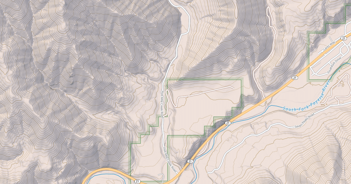 Map preview of FIVE MILE