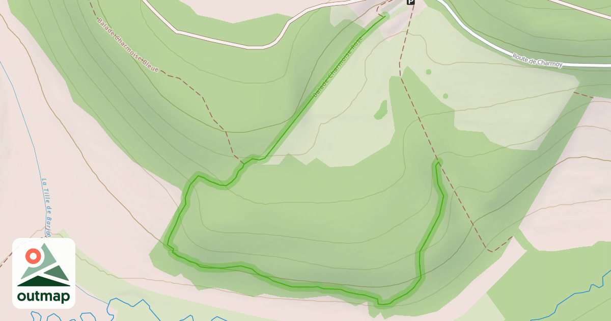 Map of Balade Charmoise Rose