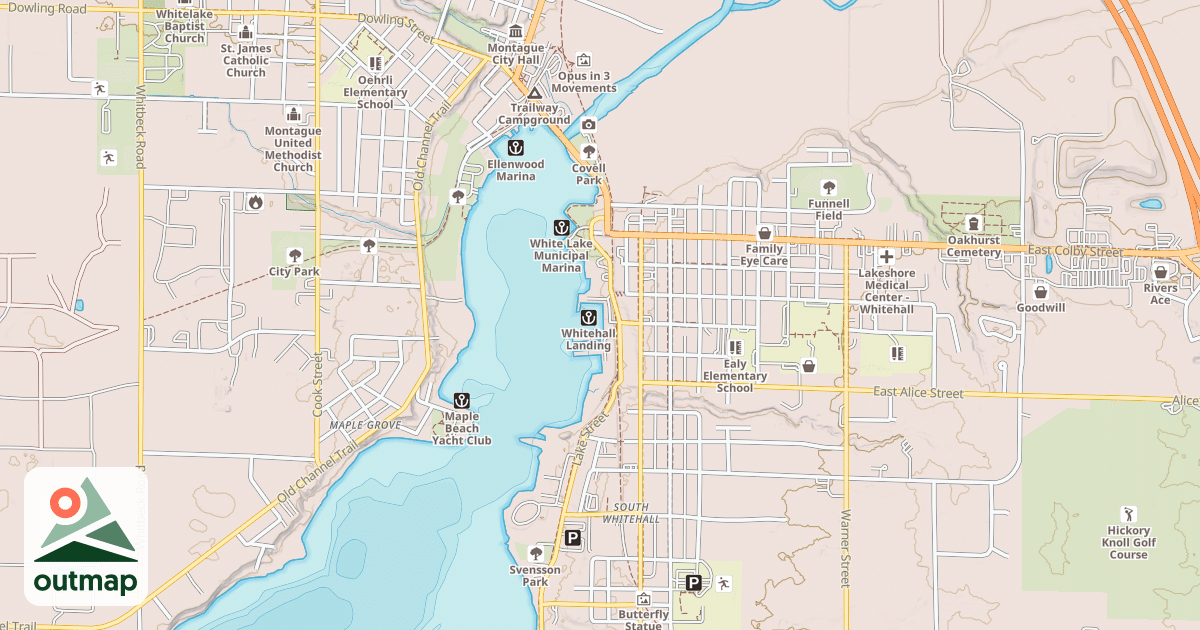 Map of Fred Meijer Berry Junction Trail