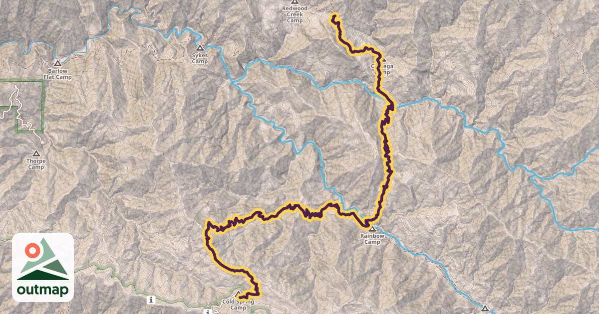 Map of Big Sur Trail