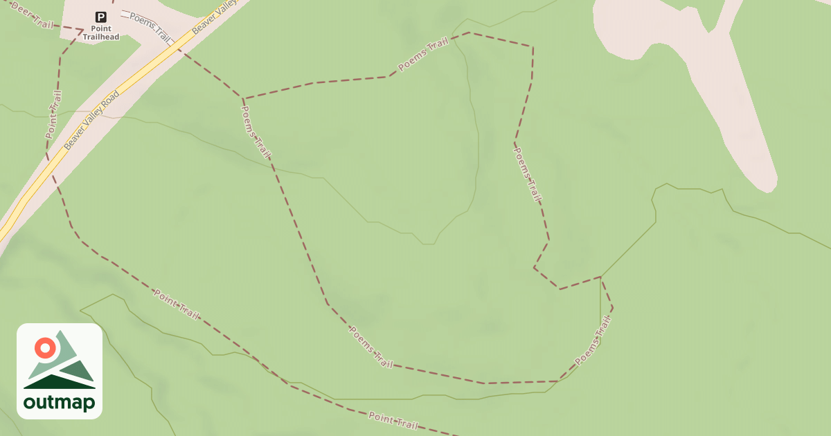 Map of Prince Gallitzin State Park Trails