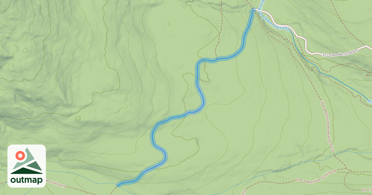 Map of 37 La Montée St-Hilaire