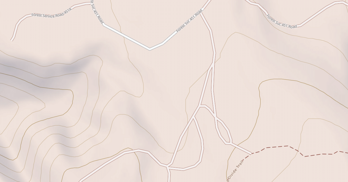 Map preview of USFS Motor Vehicle Use Map Roads {702715D3-FF75-40DF-B0F0-E67BC6365A71}