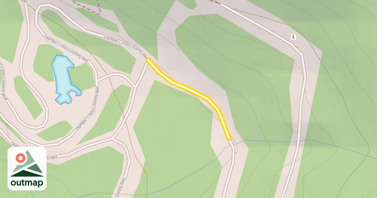 Map of Olympic Cross-Country Red