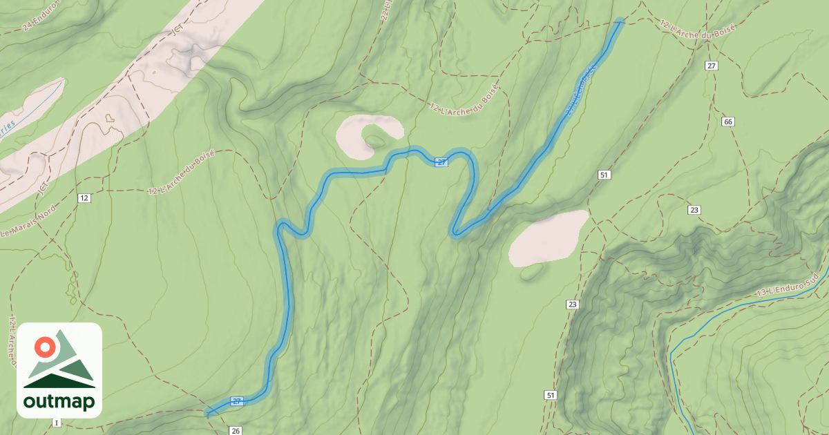 Map of 27 L'Échappée