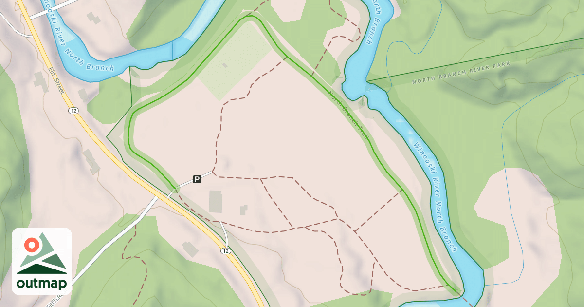 Map of North Branch Trail