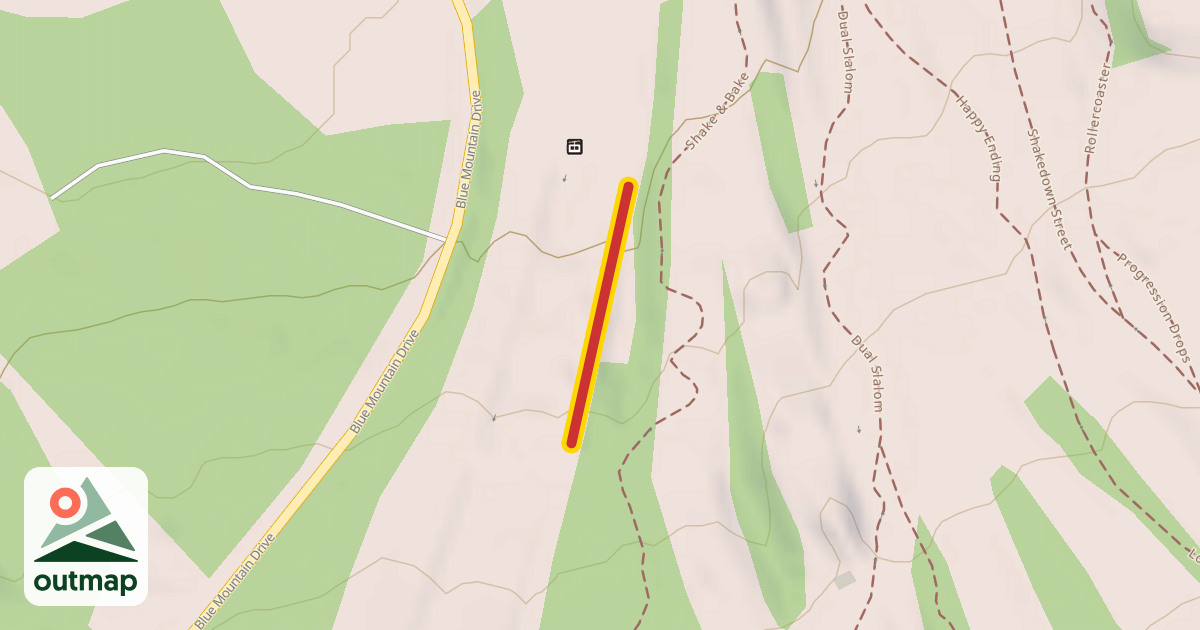 Map of Valley Conveyor Lifts Mid