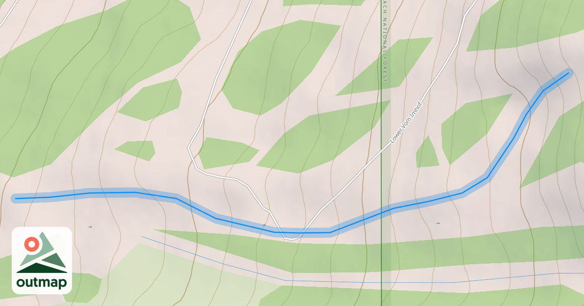 Map of Upper Race Trail