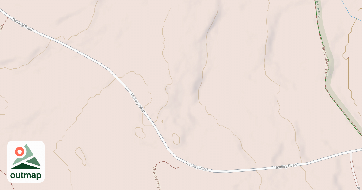 Map of Pinchot State Forest - Thornhurst Snowmobile Trails
