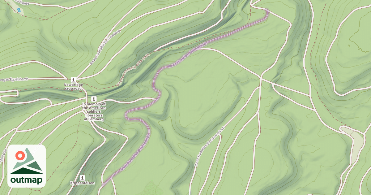 Map of Route Forestière du Gruenholz