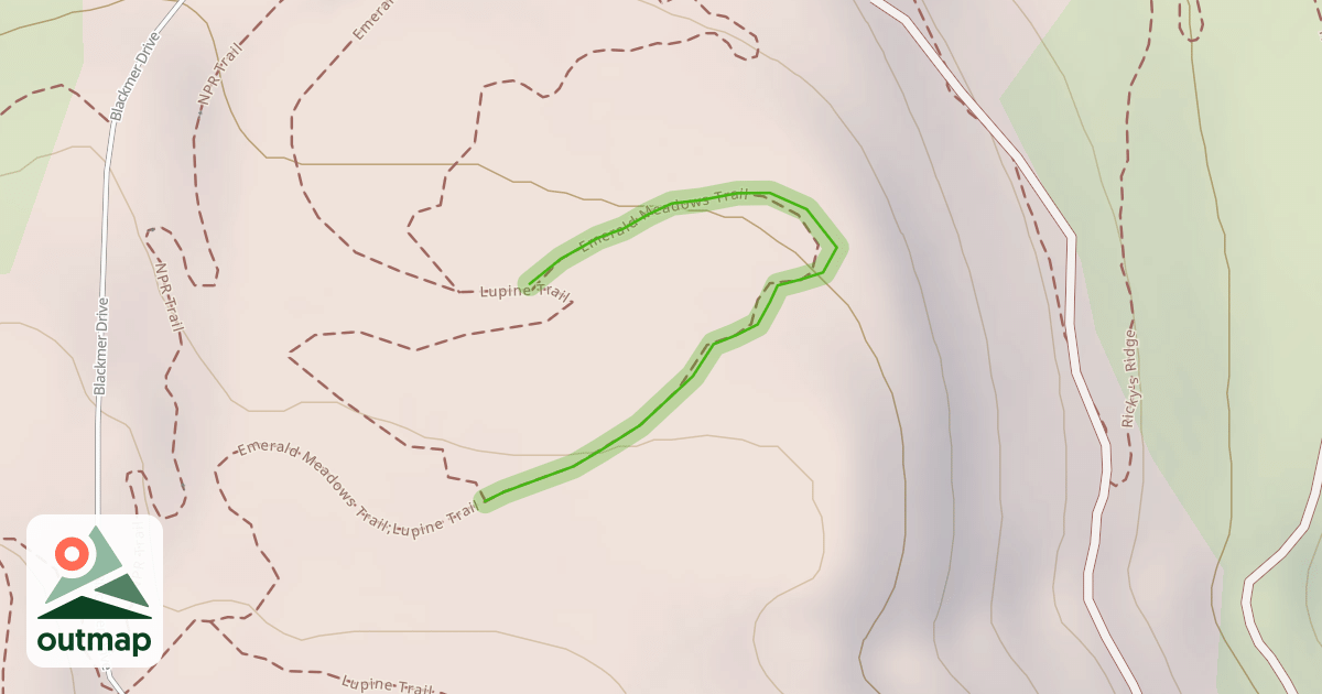 Map of Emerald Meadows Trail