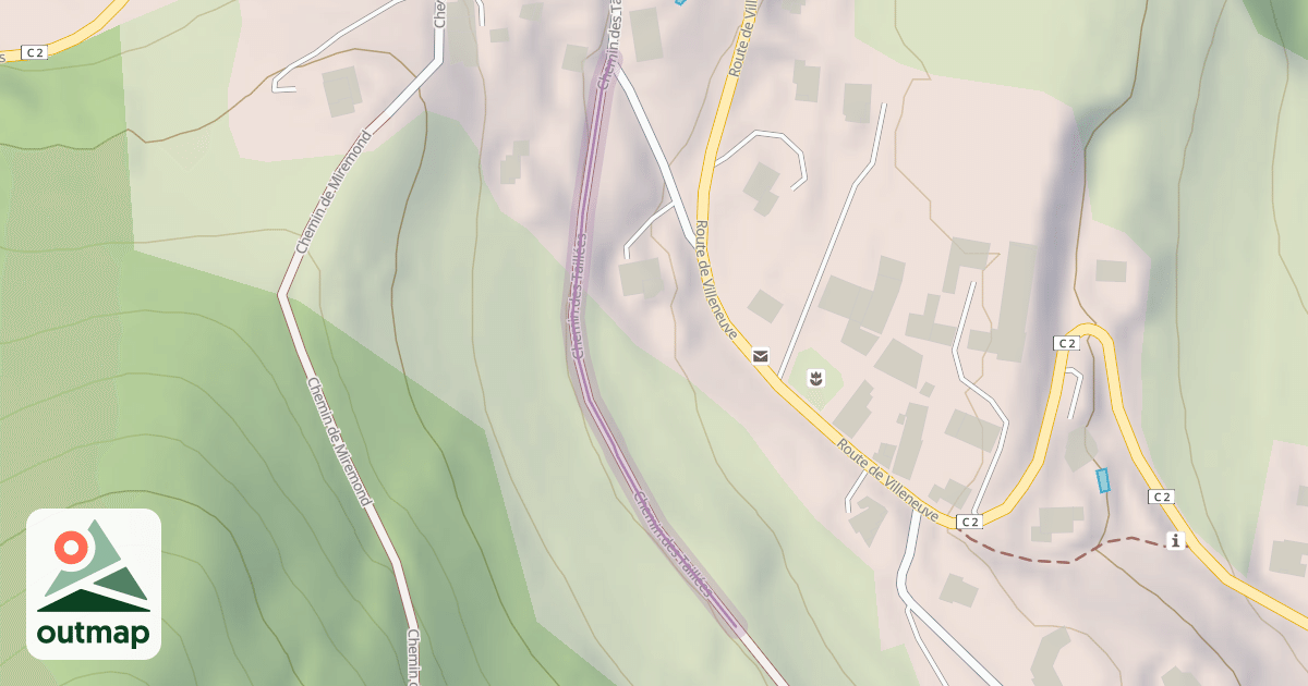 Map of Chemin des Taillées