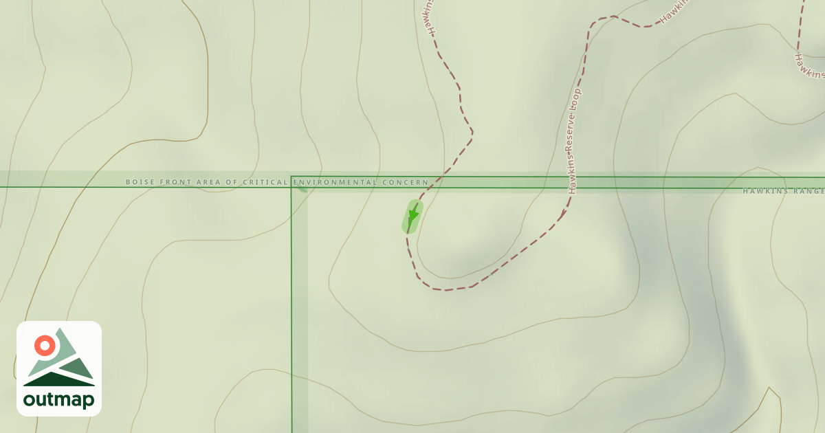 Map of Hawkins Reserve Loop