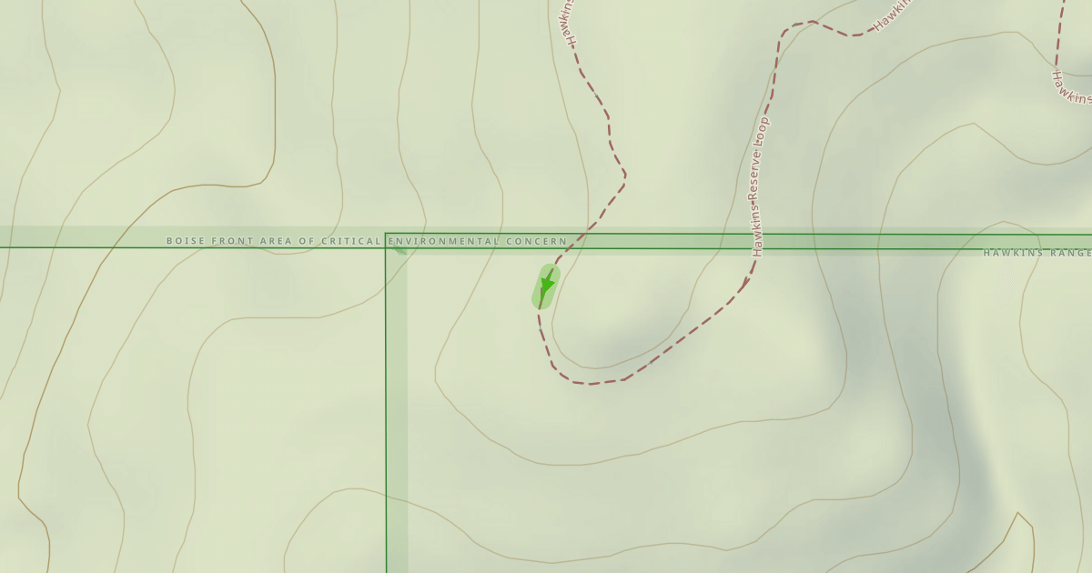 Map preview of Hawkins Reserve Loop