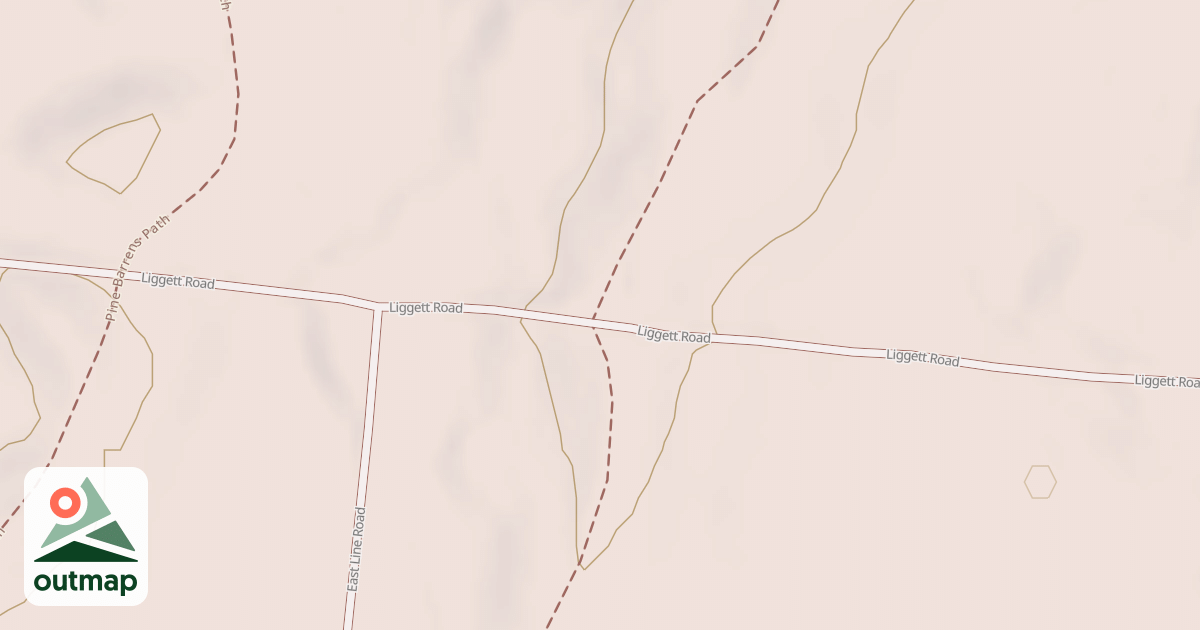 Map of Liggett Road