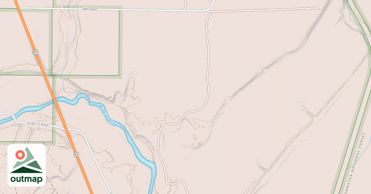 Map of BAKER CREEK SPUR B