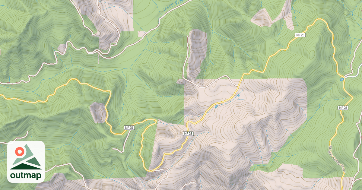 Map of BRIGGS VALLEY