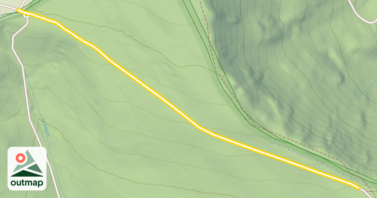 Map of Chemin des Américains