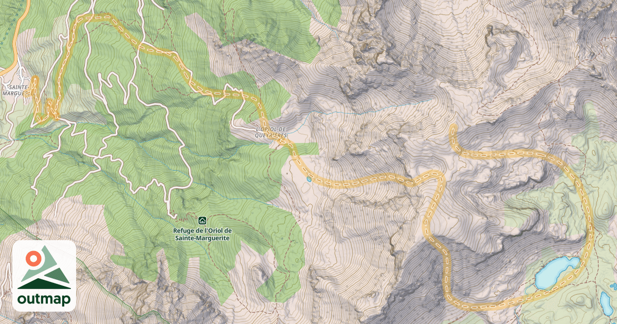 Map of Crête de l'Alpavin — Sainte-Marguerite