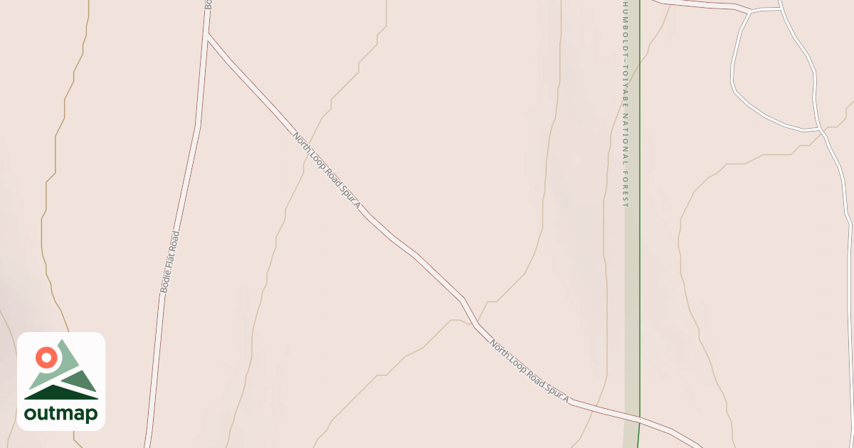 Map of NORTH LOOP ROAD SPUR A
