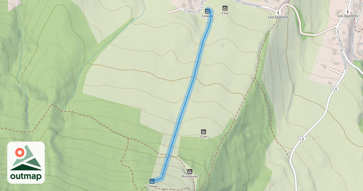 Map of Coleau