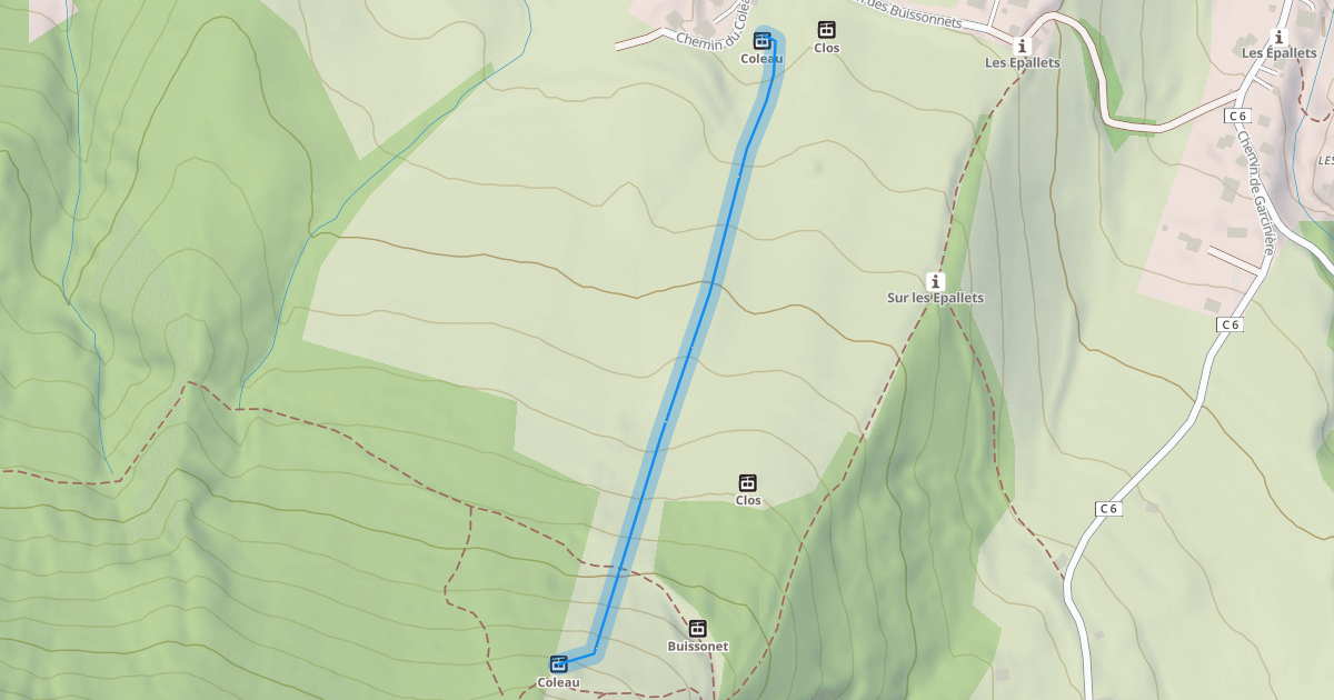 Map preview of Coleau