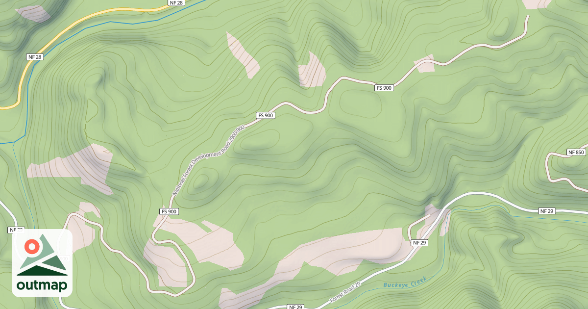 Map of AKER RIDGE T.S.