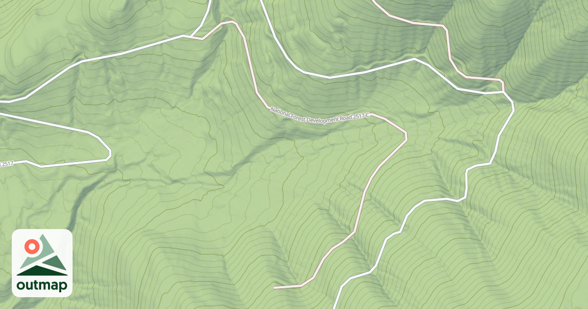 Map of COPPER FALLS C