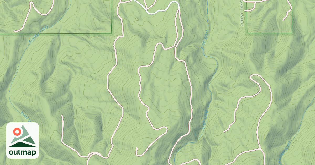 Map of USFS National Forest System Roads {4B76CC2D-2642-4CDA-8BAF-1D1855112A40}