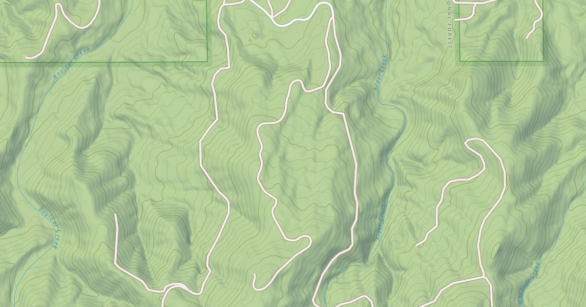 Map preview of USFS National Forest System Roads {4B76CC2D-2642-4CDA-8BAF-1D1855112A40}