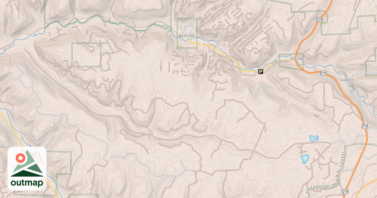 Map of MEADE RUN