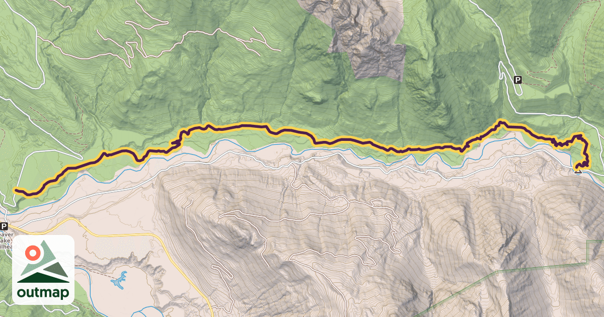 Map of White Chuck Bench Trail