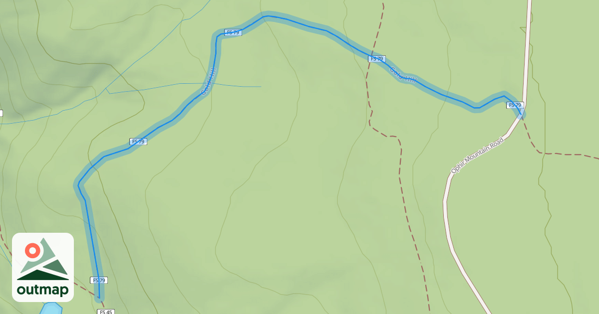 Map of Gold Hill