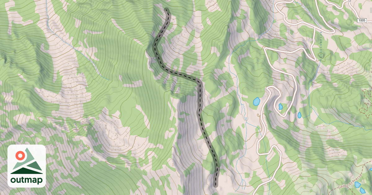 Map of High Saddle Traverse