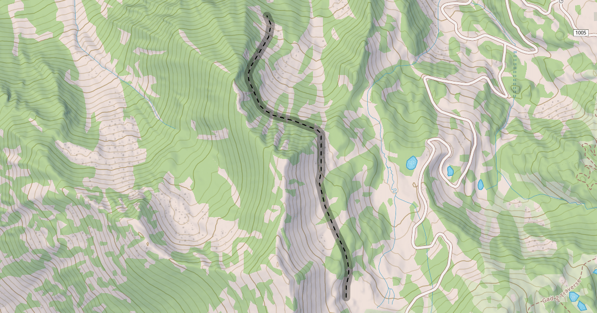 Map preview of High Saddle Traverse