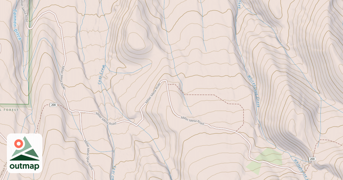 Map of MILLER MESA