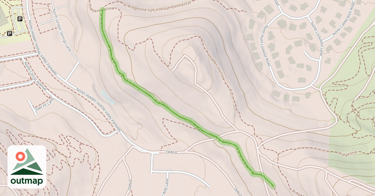 Map of Rock-a-Billy Trail