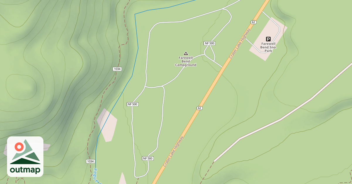 Map of FAREWELL BEND CAMPGROUND