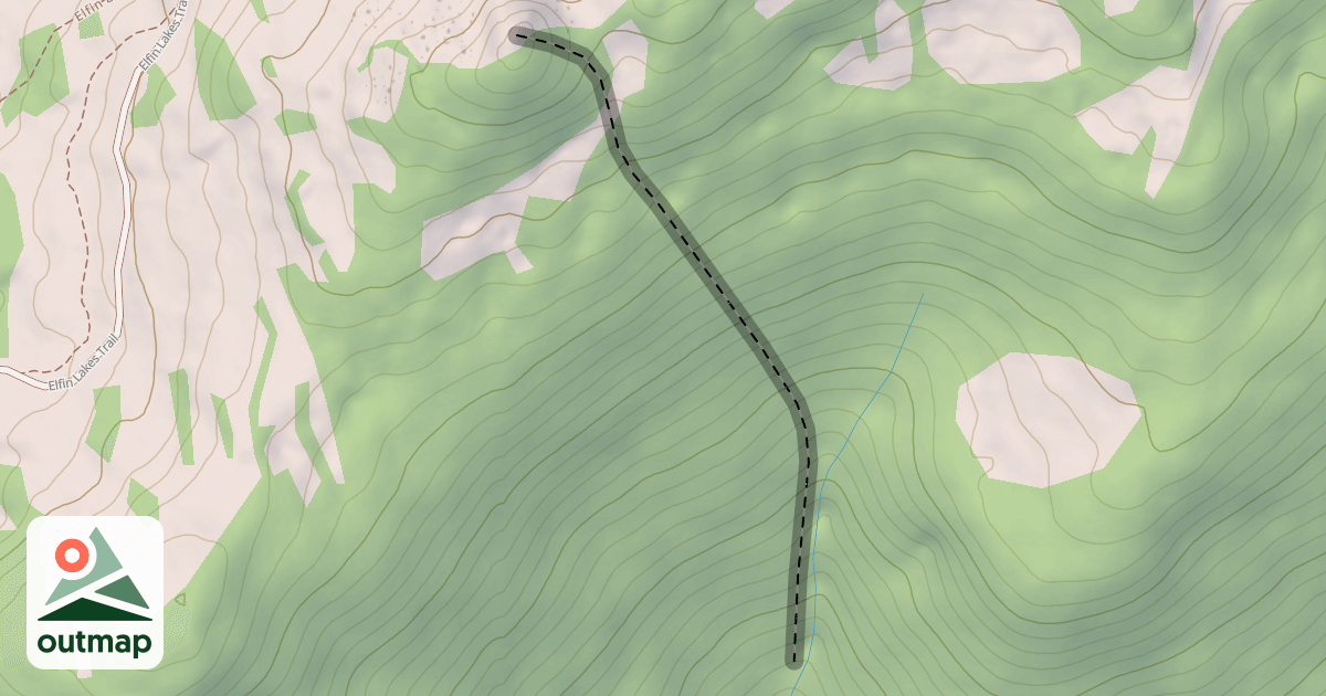 Map of Round Mountain South Gully