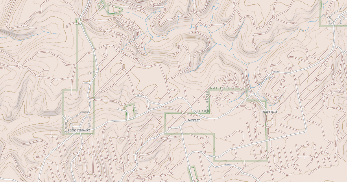 Map preview of TIMBERLINE ATV A LOOP