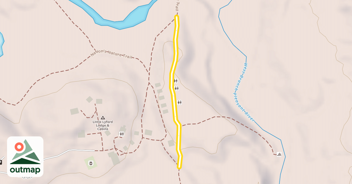 Map of Lodge to Lodge Trail