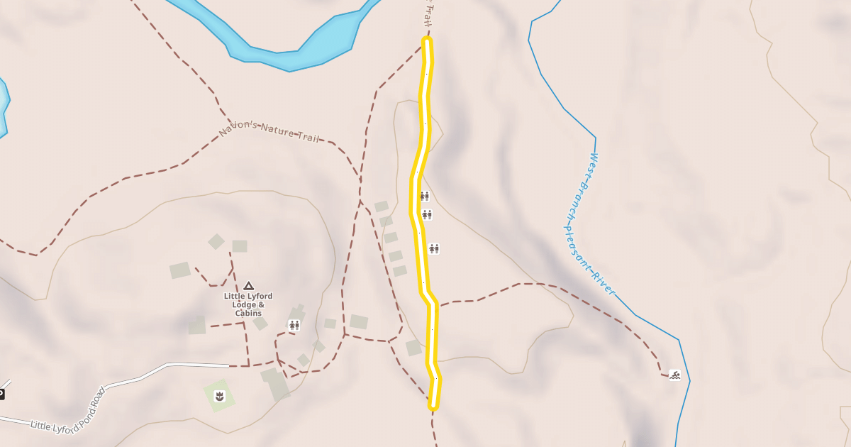 Map preview of Lodge to Lodge Trail