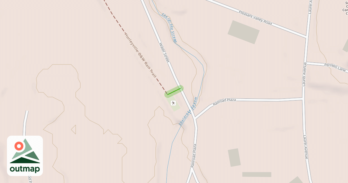 Map of Hurleyville O&W Rail Trail