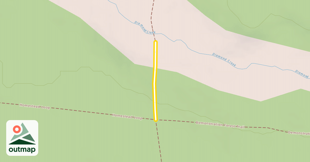 Map of Demonstration Forest Trail