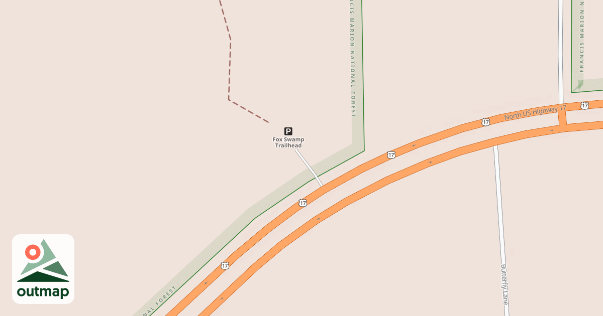 Map of USFS Motor Vehicle Use Map Roads {19A0CC53-2554-4282-8DB3-B6A307FEB75C} in Charleston