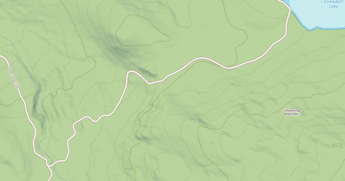 Map preview of CAMPBELL LAKE ATV SPUR 1C
