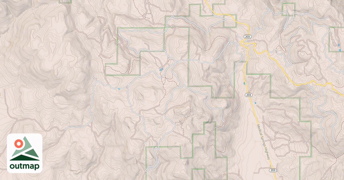 Map of S 551 FRAZIER MTN
