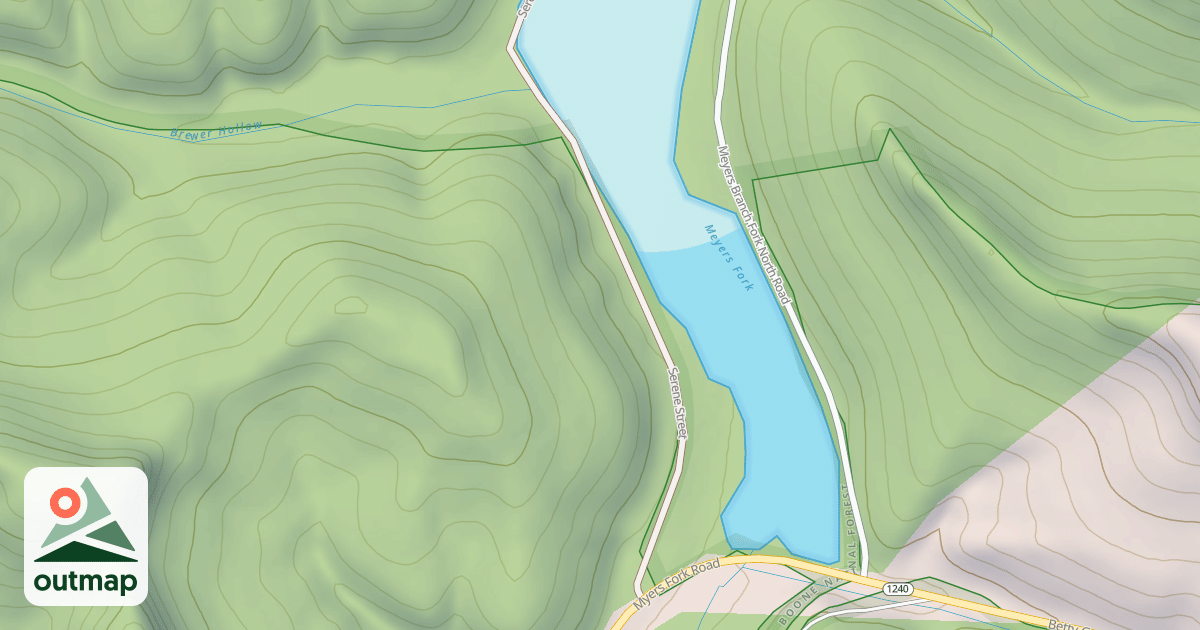 Map of BREWER HOLLOW