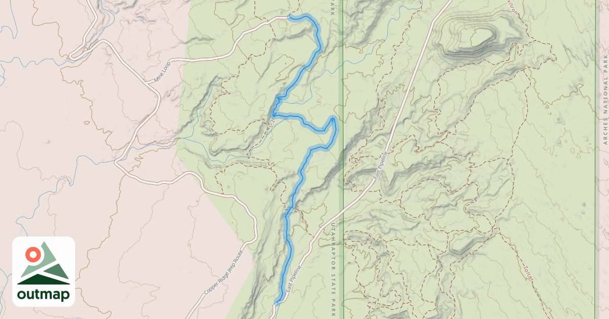 Map of Sovereign Trail (Lower)